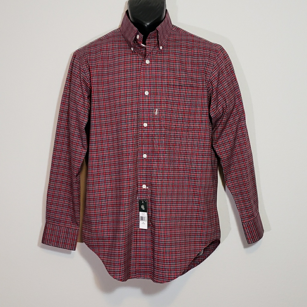 NWT Lauren Ralph Lauren Button Shirt Sz 15 32 - 33